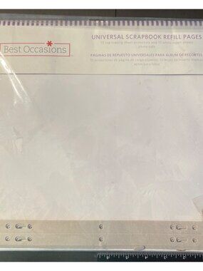 Best Occasions Universal Scrapbook Refill Pages 12" X 12" MK12R